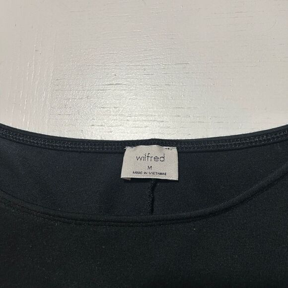 Aritzia Wilfred Black Neptune Dress Maxi Bodycon Size Medium - Picture 7 of 13